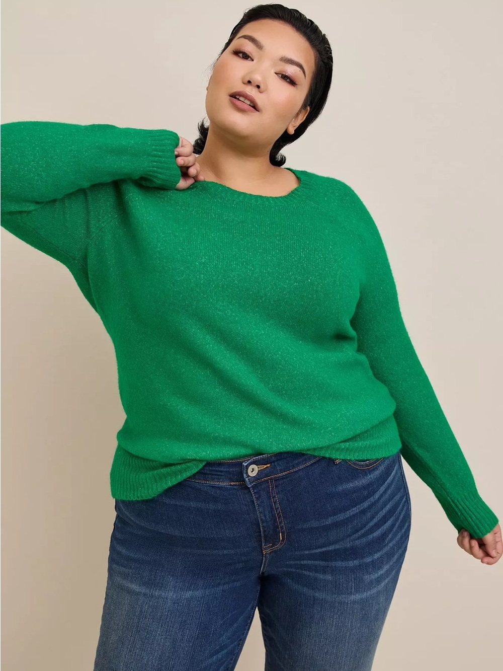 torrid Emerald Green Crewneck Sweater